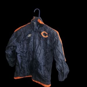 Chicago Bears Youth Jacket Size S (8) Reebok  Blue Winter Coat Football NFL